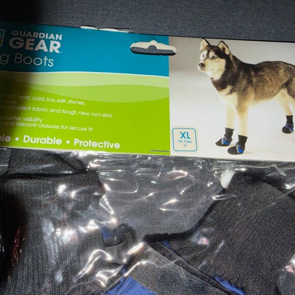 Guardian Gear Dog Boots, Blue, Size XL Fits Paws 5" New in package - Picture 3 of 5